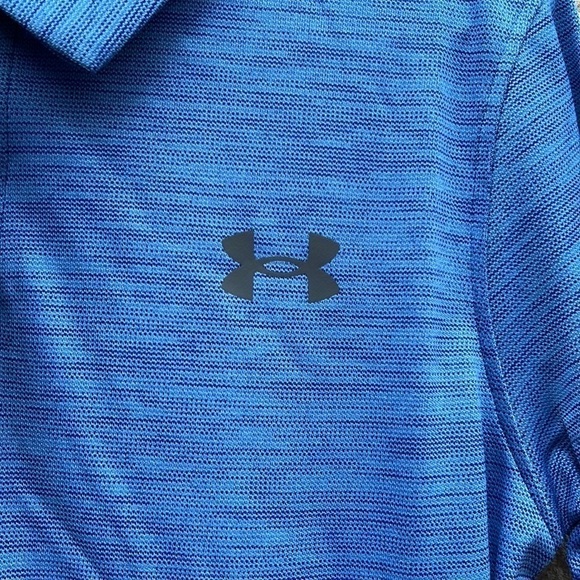 Under Armour Blue Performance Polo Shirt YXS (7) - Picture 2 of 8